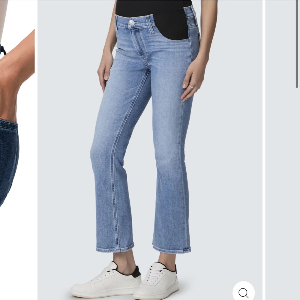 Maternity PAIGE Light Blue Ankle & Cropped Jeans
